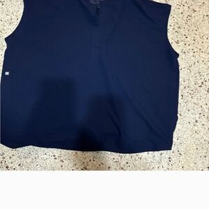 Figs Navy Blue Technical Collection Top